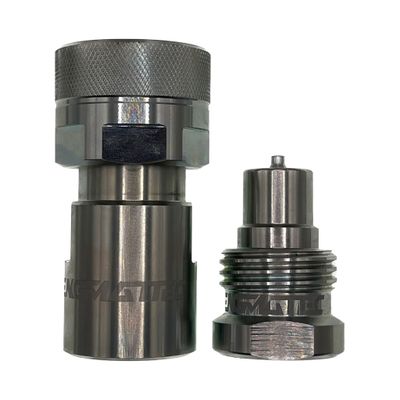 Pair of "1/2" VV style Screw Together Hydraulic Poppet Style Couplers with 1/2" inch BSPP female ports