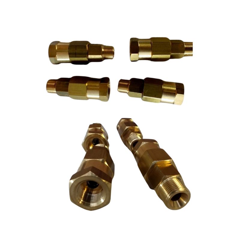 Pressure Washer Swivel Joiner 3/8in BSP Brass - 4,050 psi Pressure Washer Swivel Joiner 3/8in BSP Brass - 4,050 psi