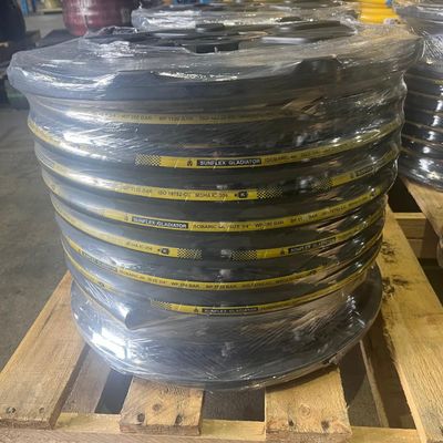 3/4 inch 4 wire spiral hydraulic hose 4000 PSI Gladiator R12 flexible high pressure hose