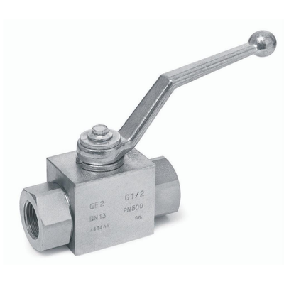 Stucchi GE2 2-Way High Pressure Ball Valve - 1/4" (6.4 mm) to 1 1/4" (31.8 mm) BSPP - 500 bar