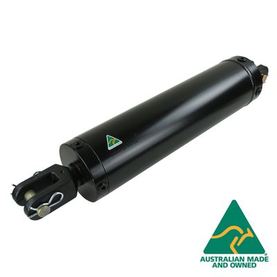 Hydraulic Cylinder 5 inch Bore 25 Tons Force at 3,000 psi - Australian Made - Nationwide Australian Delivery with 2 year warrantee from hydraulic.online