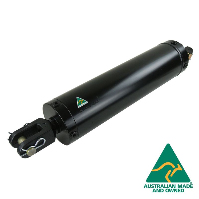 Hydraulic Cylinder 5.0 Hydraulic Cylinder 5 inch Bore 25 Tons Force at 3,000 psi - Australian Made - Nationwide Australian Delivery with 2 year warrantee from hydraulic.online