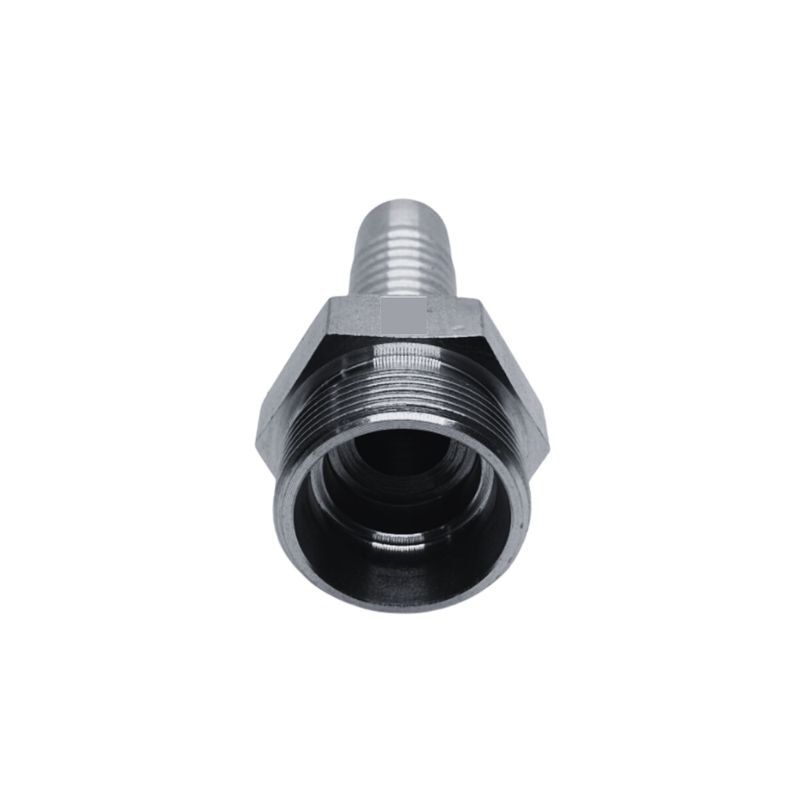 Hose Tail - Metric Heavy Male - Straight - Two-Piece Crimp-On Hose Tail Barb Metric Heavy (S) Male Straight - M14 - M52 - Australian Nationwide Shipping - Hydraulic.Online