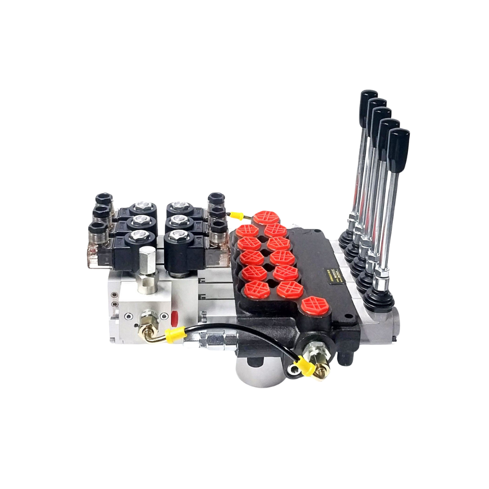 Tilt Tray Remote Control Hydraulic Valve 5 Functions 3 x Remote 80LPM