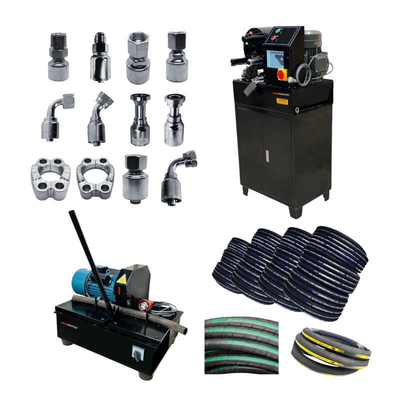 Hydraulic True Blue Hose Assembly Kit - One piece fittings BSP, JIC, ORFS, METRIC & High pressure fittings