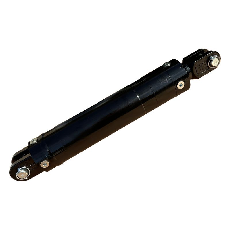 3.5 inch bore hydraulic cylinder with 1.75 inch chrome rod and female clevis ends