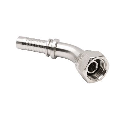 45 degree swept BSP female swivel hose tail 316 stainless steel fitting