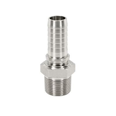 stainless steel BSPT male hose tail barb fitting 316 grade