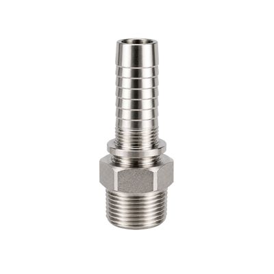 316 stainless steel ORFS male hose tail barb hydraulic fitting