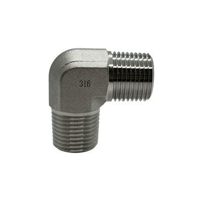 316 stainless BSP tapered male x male 90 adaptor