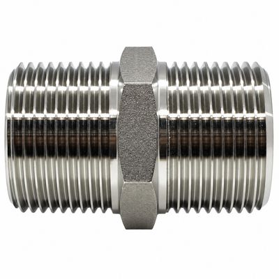 316 Stainless Steel BSP Tapered Male x BSP Tapered Male - Straight Nipple