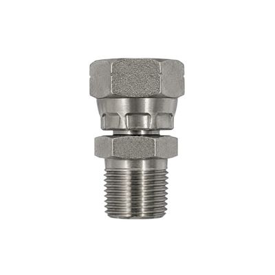 316 stainless steel BSP swivel female x BSPT male straight