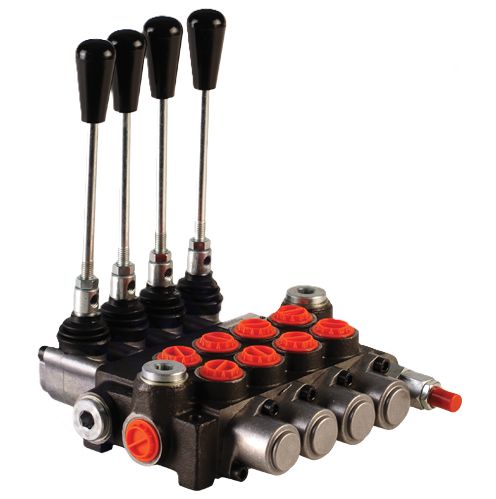 Directional Flow Control Valve BSP Ports 4 Spool  40 Lt/min Monoblock EU MADE