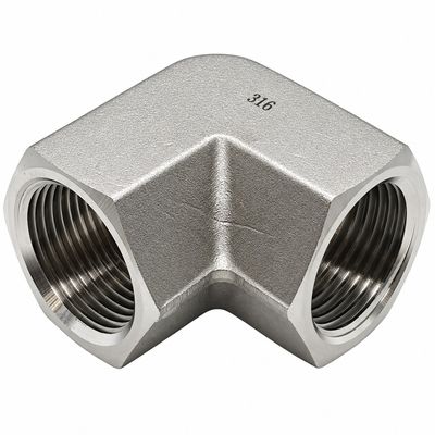 316 Stainless Steel BSP Tapered Female x BSP Tapered Female - 90° Compact Elbow