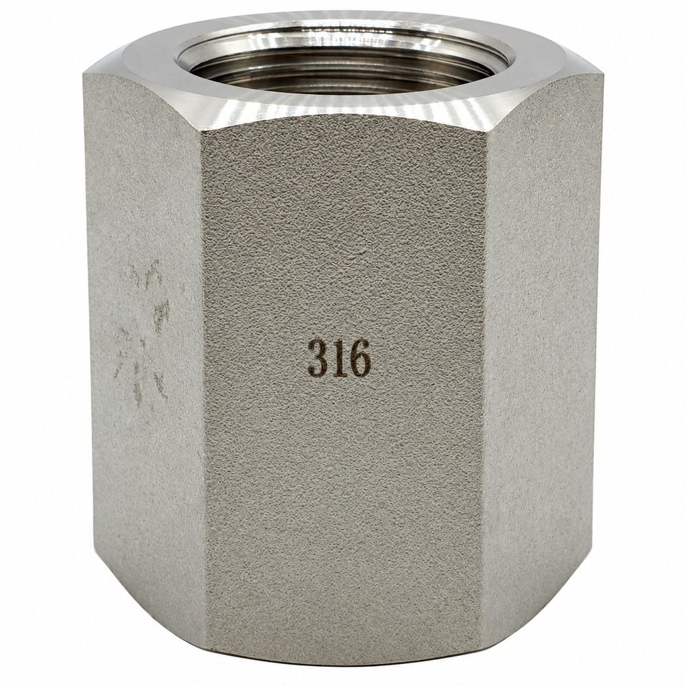 316 Stainless Steel BSP Tapered Female Socket - Straight