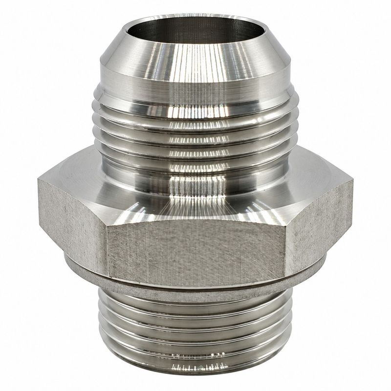 316 Stainless Steel BSP Parallel Male x JIC Male - Straight Adaptor