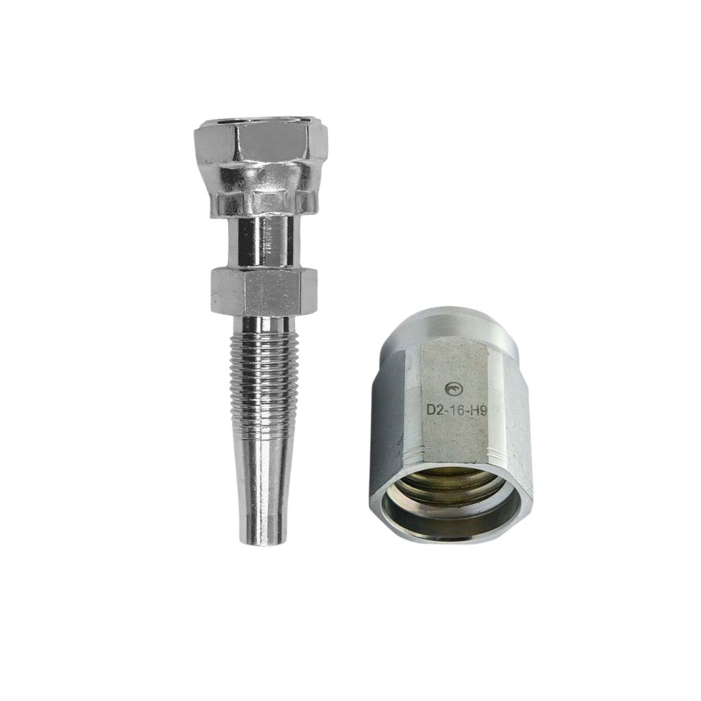 Taipan Hose Tail Reusable ORFS Female Straight &amp; Elbows - With ONE Wire Ferrule