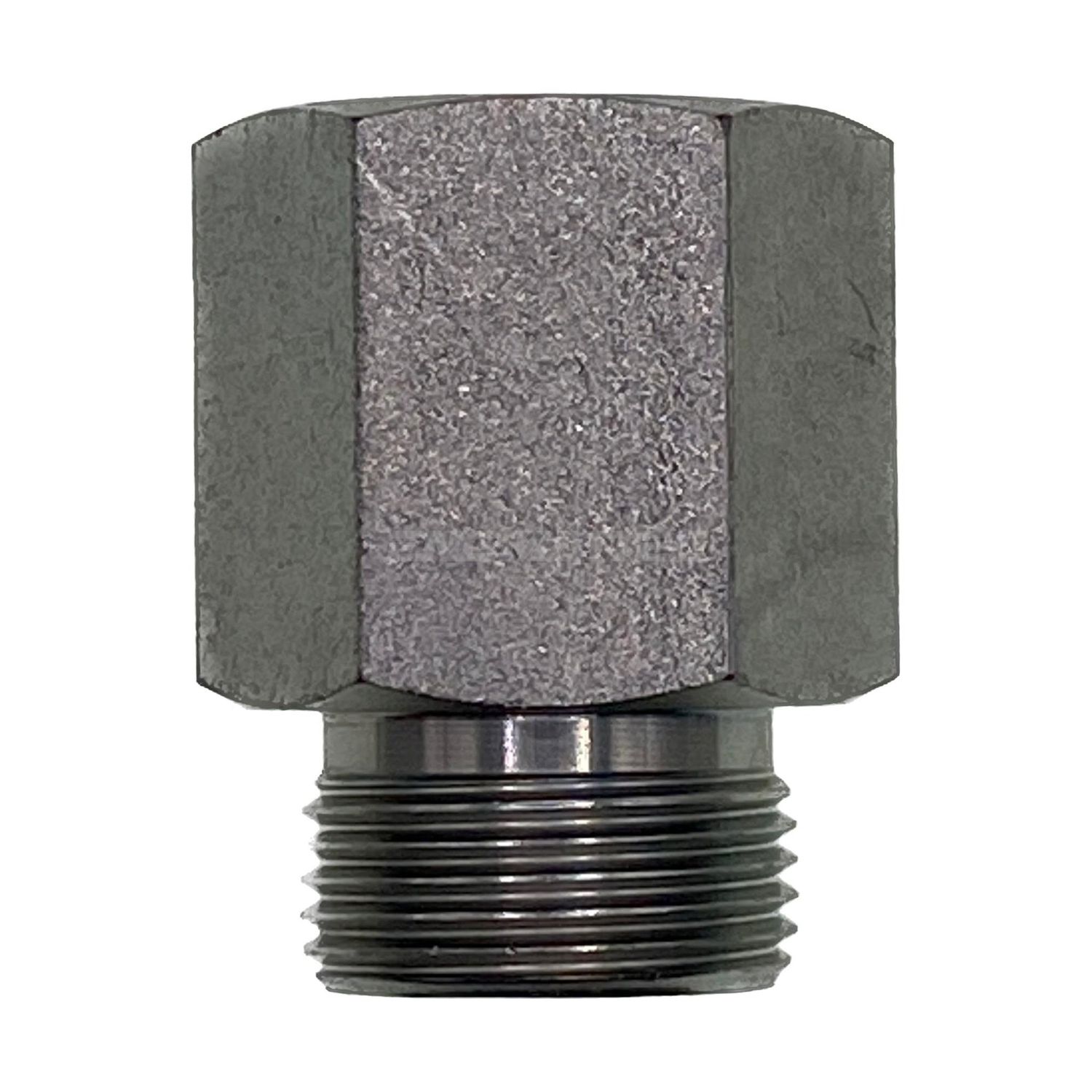 BSP Parallel Female x Metric Heavy Male Straight, Size: Adaptor - (04) 1/4" BSP Parallel Female x M14 (6S) Metric Heavy Male - Straight