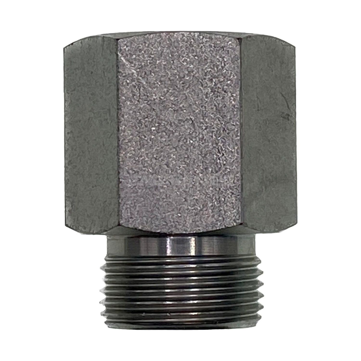 BSP Parallel Female x Metric Heavy Male Straight, Size: Adaptor - (04) 1/4" BSP Parallel Female x M14 (6S) Metric Heavy Male - Straight