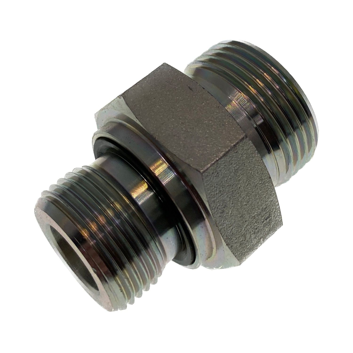 BSP Parallel Male x Metric Stud Male Straight, Size: Adaptor - (06) 3/8" BSP Parallel Male x M18 (1.5mm) Metric Stud Male - Straight