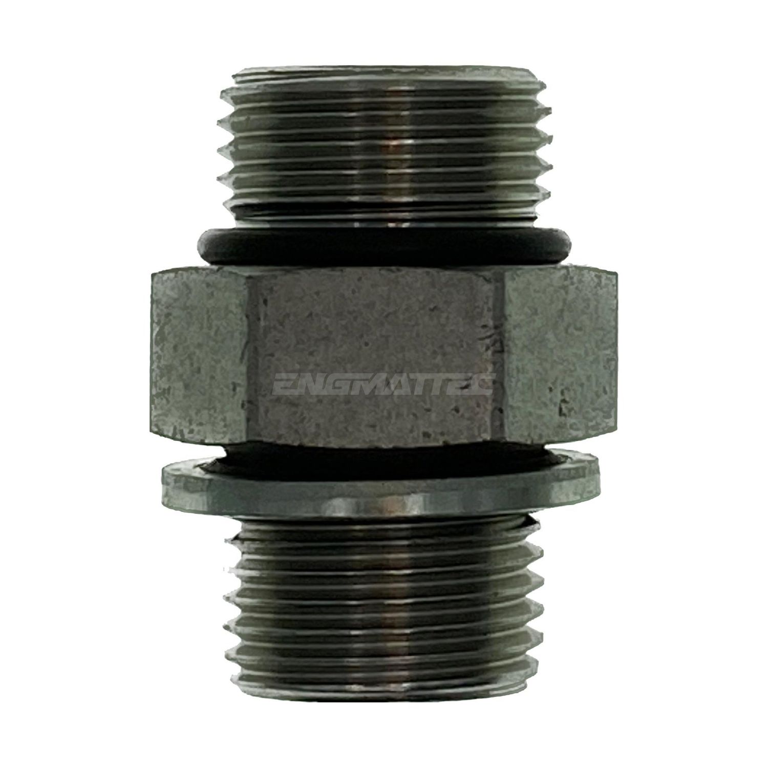 BSP Parallel Male x UNO Male Straight, Size: Adaptor - (04) 1/4" BSP Parallel Male x (07) 7/16" UNO Male - Straight