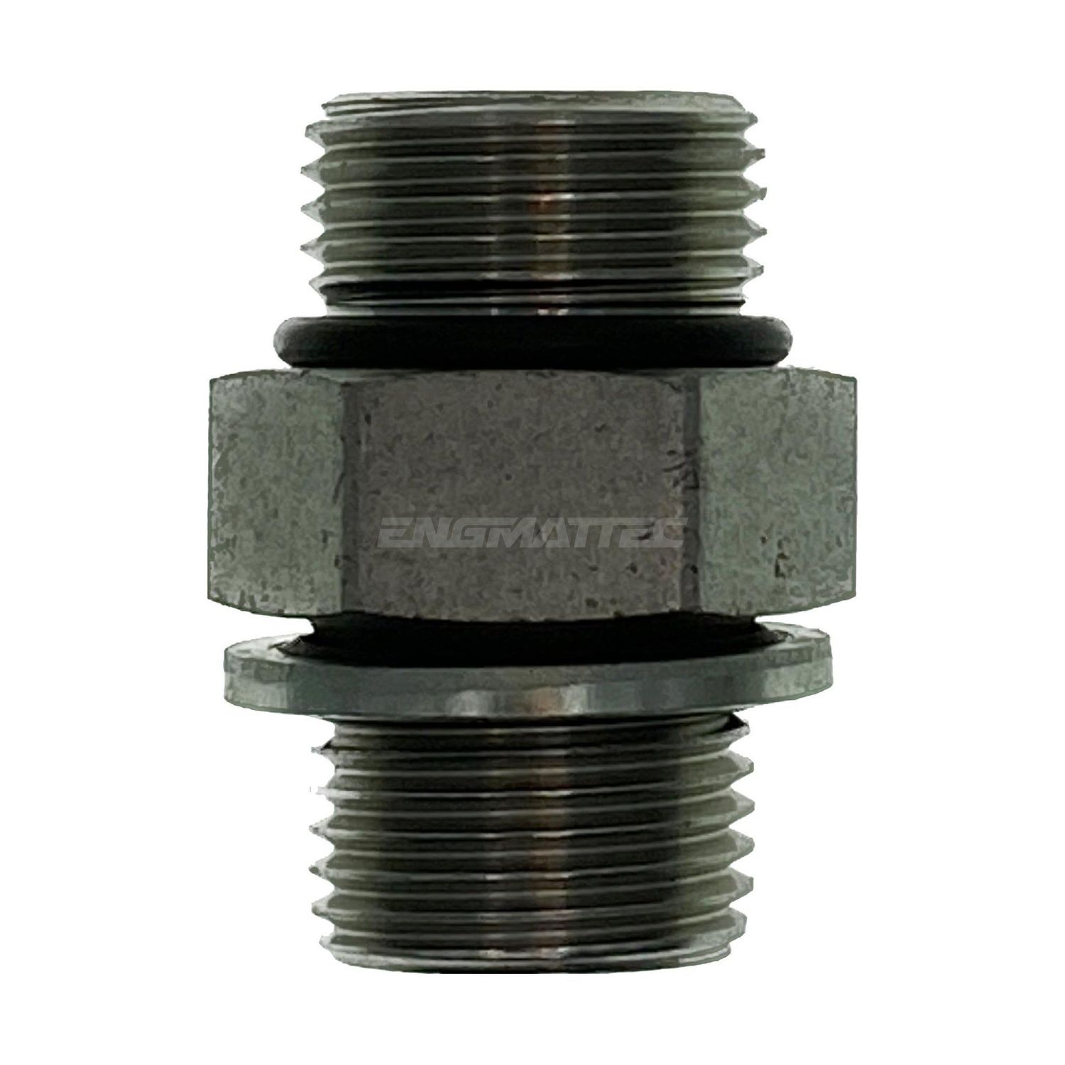 BSP Parallel Male x UNO Male Straight, Size: Adaptor - (04) 1/4" BSP Parallel Male x (07) 7/16" UNO Male - Straight