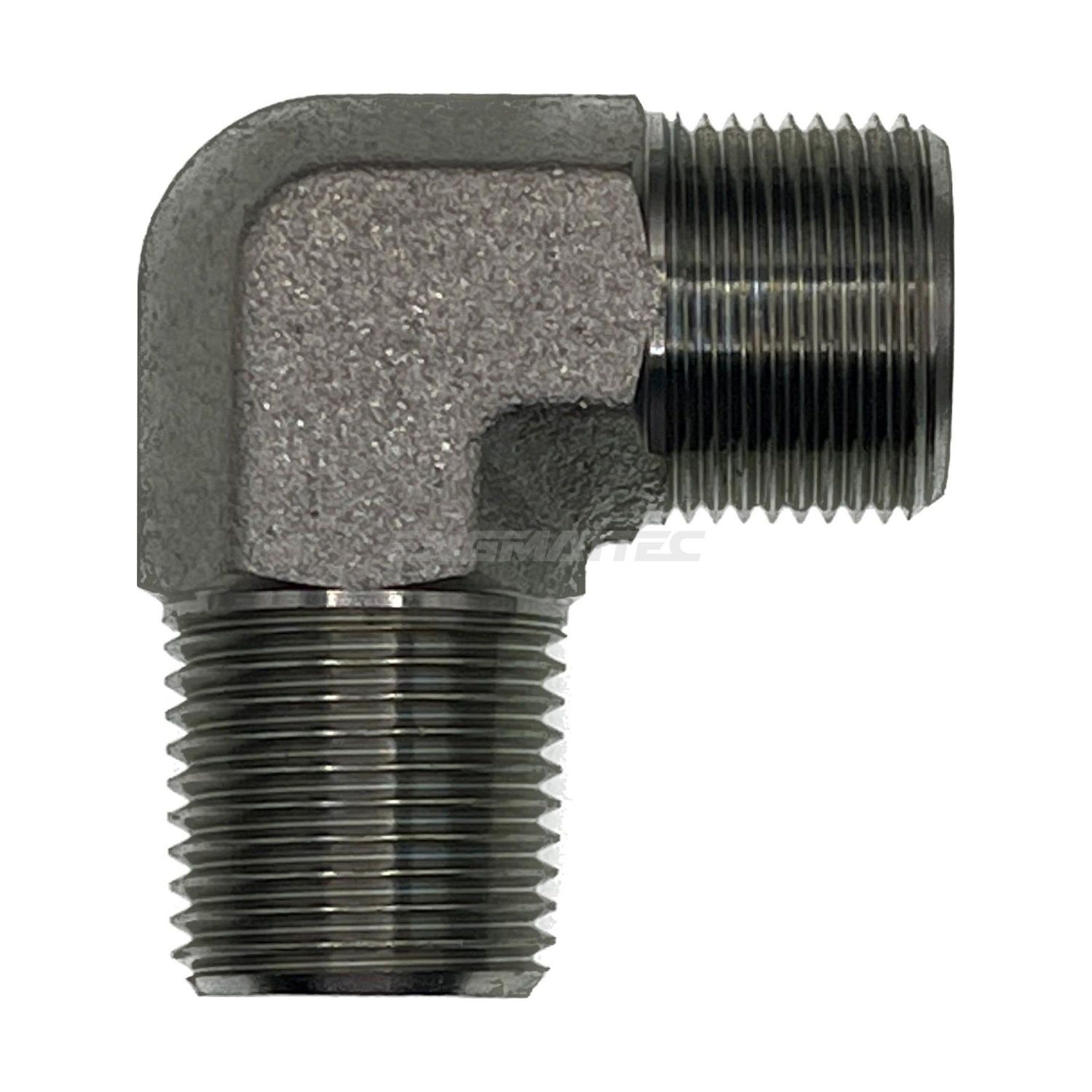 BSP Tapered Male x Metric Heavy Male 90° Compact, Size: Adaptor - (04) 1/4" BSP Tapered Male x M14 (6S) Metric Heavy Male - 90° Compact
