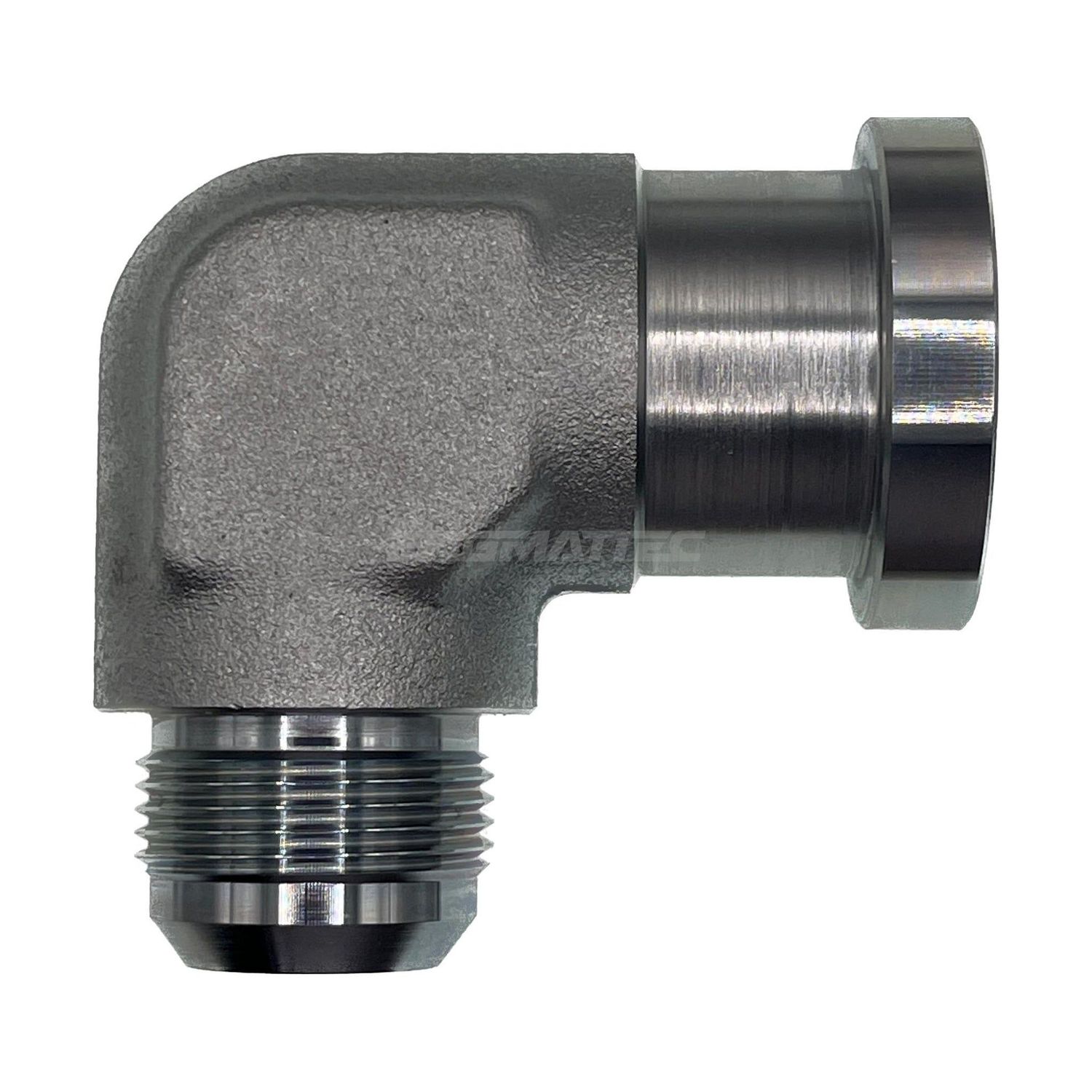 Flange Code 62  x JIC Male 90° Compact, Size: Adaptor - (12) 3/4" Flange Code 62 x (17) 1 1/16" JIC Male - 90° Compact