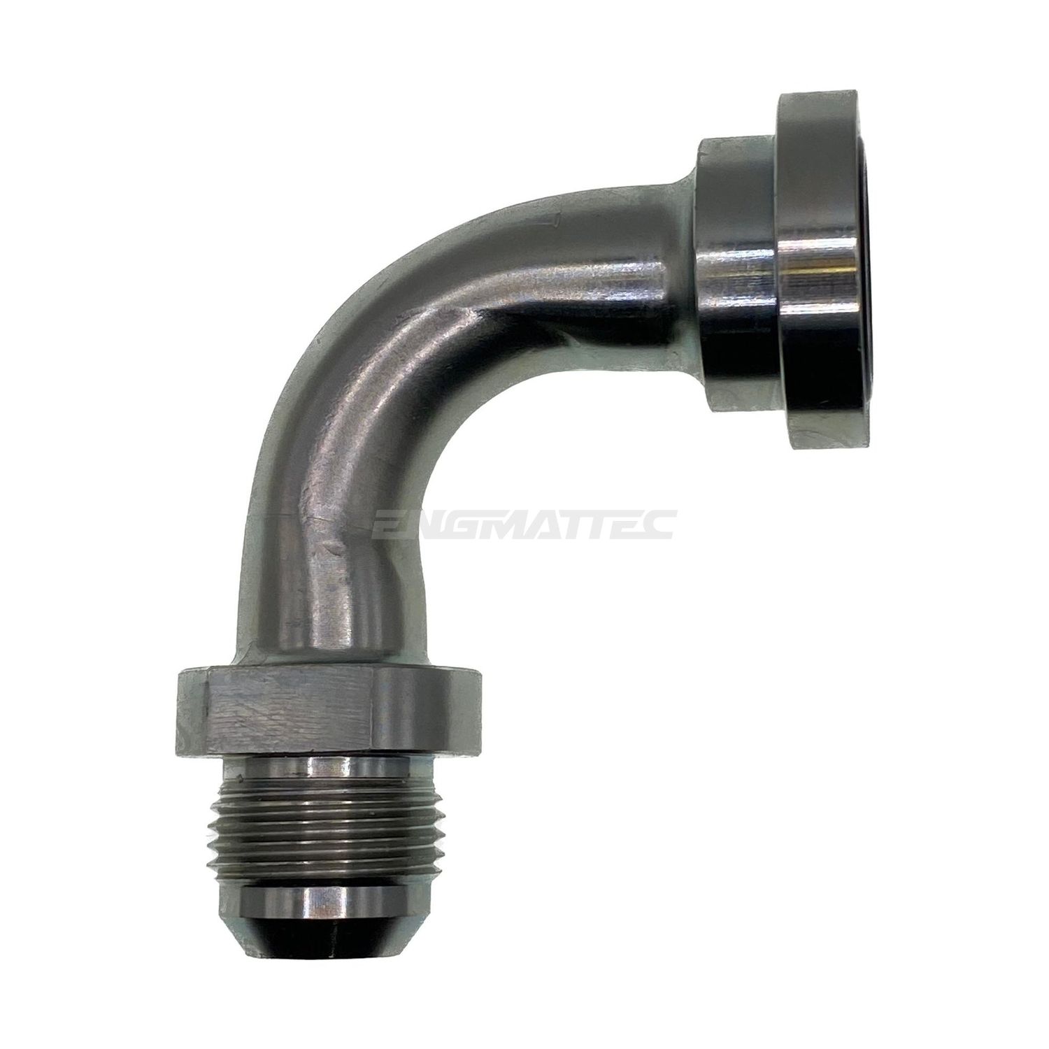 Flange Code 62  x JIC Male 90° Swept, Size: Adaptor - (08) 1/2" Flange Code 62 x (12) 3/4" JIC Male - 90° Swept