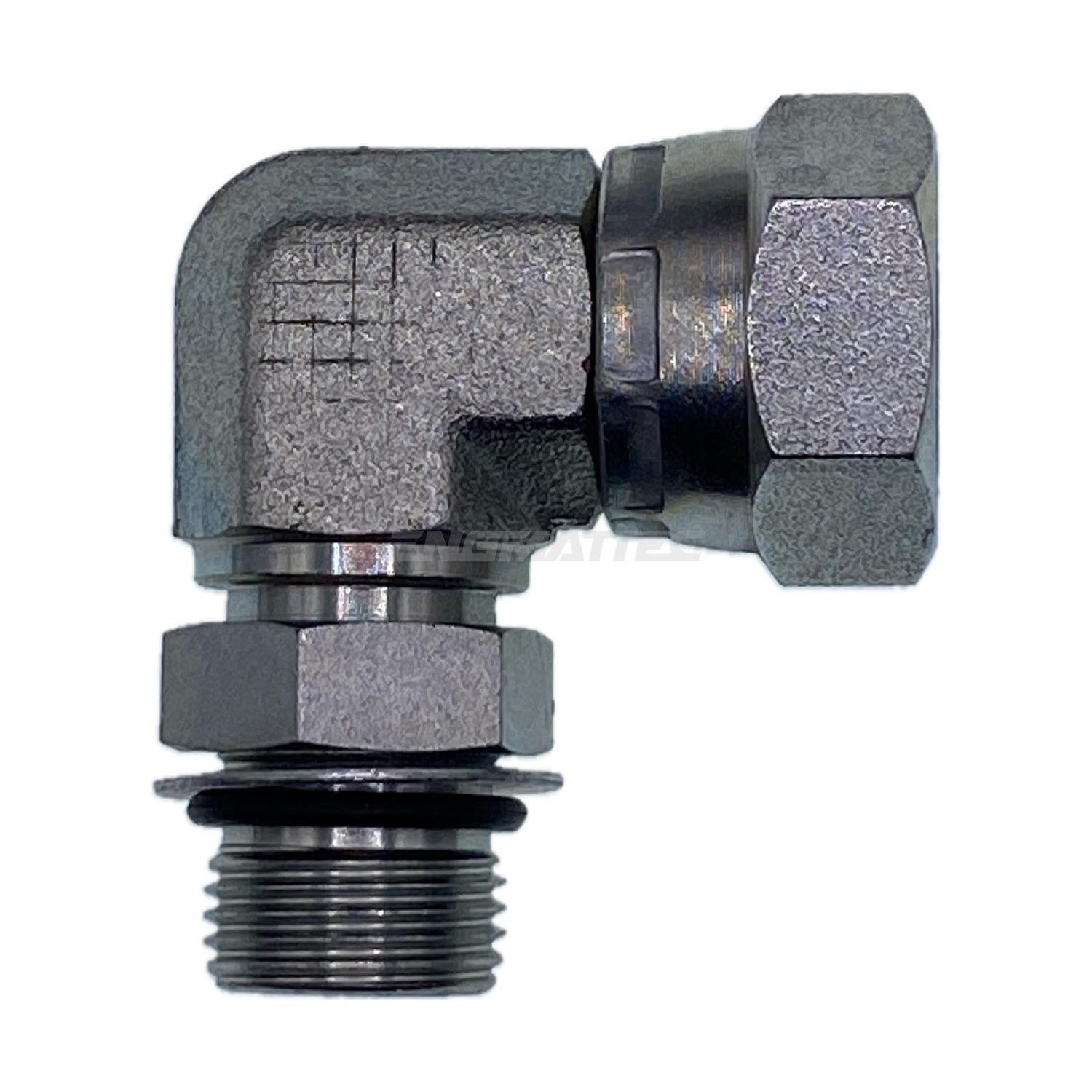 BSP Swivel Female x UNO Male 90° Compact, Size: Adaptor - (06) 3/8" BSP Swivel Female x (09) 9/16" UNO Male - 90° Compact