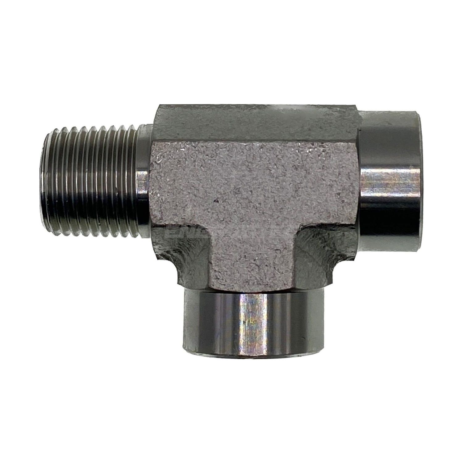 BSP Tapered Male x BSP Tapered Female Run Tee, Size: Tee Piece - (02) 1/8" BSP Tapered Male x (02) 1/8" BSP Tapered Female x (02) 1/8" BSP Tapered Female - Straight