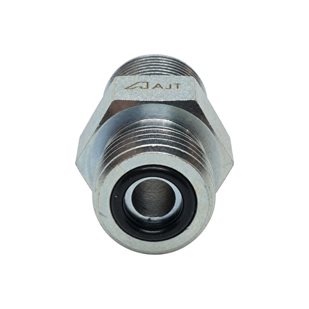 BSP Tapered Male x Chinese Flat Face Male Straight, Size: Adaptor - (04) 1/4" BSP Tapered Male x M14 (1.5mm) Chinese Flat Face Male - Straight