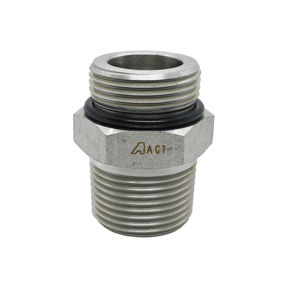 BSP Tapered Male x UNO Male Straight BSP Tapered Male x UNO Male Straight, Size: Adaptor - (04) 1/4" BSP Tapered Male x (09) 9/16" UNO Male - Straight