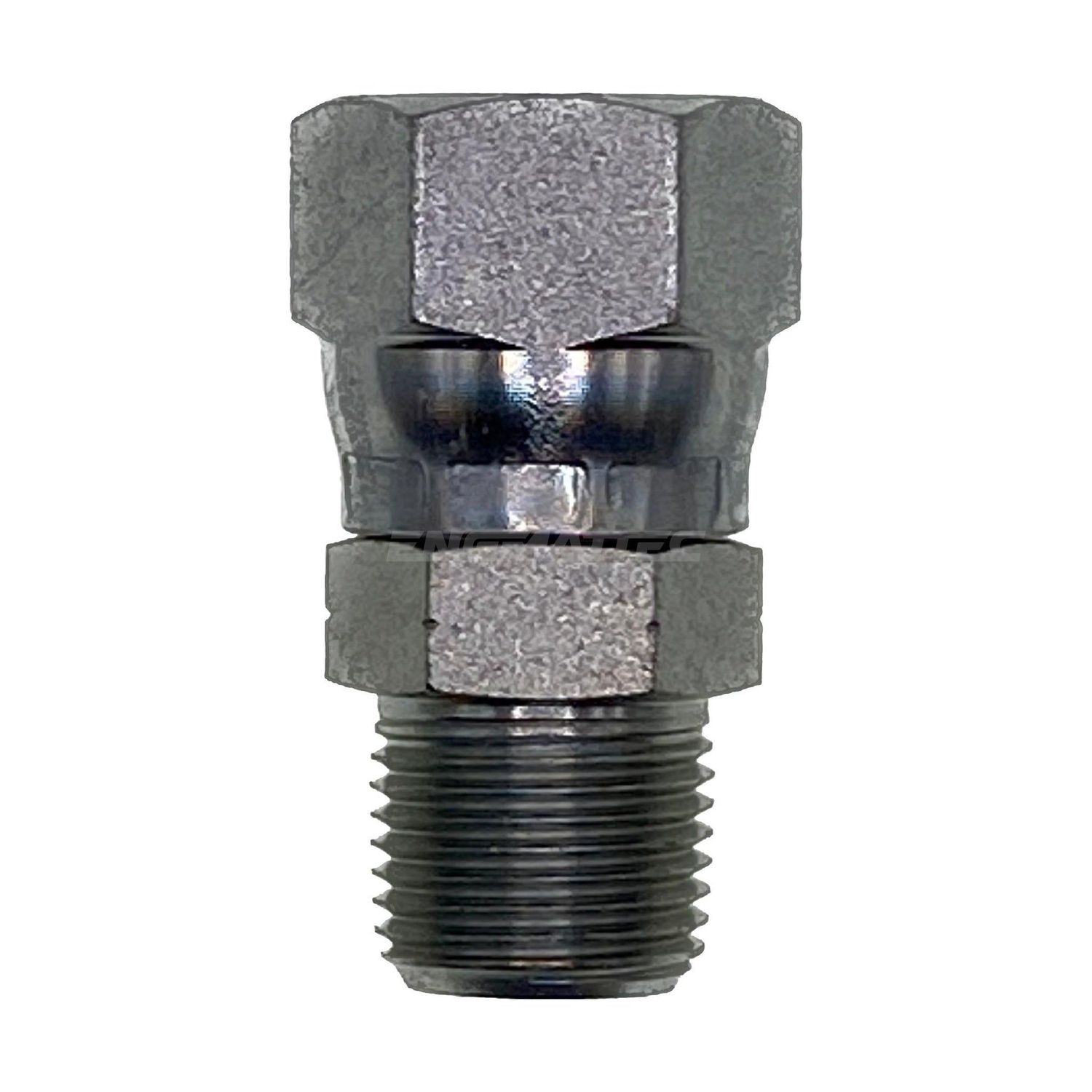 JIC Female x NPT Tapered Male Straight, Size: Adaptor - (07) 7/16" JIC Female x (02) 1/8" NPT Tapered Male - Straight