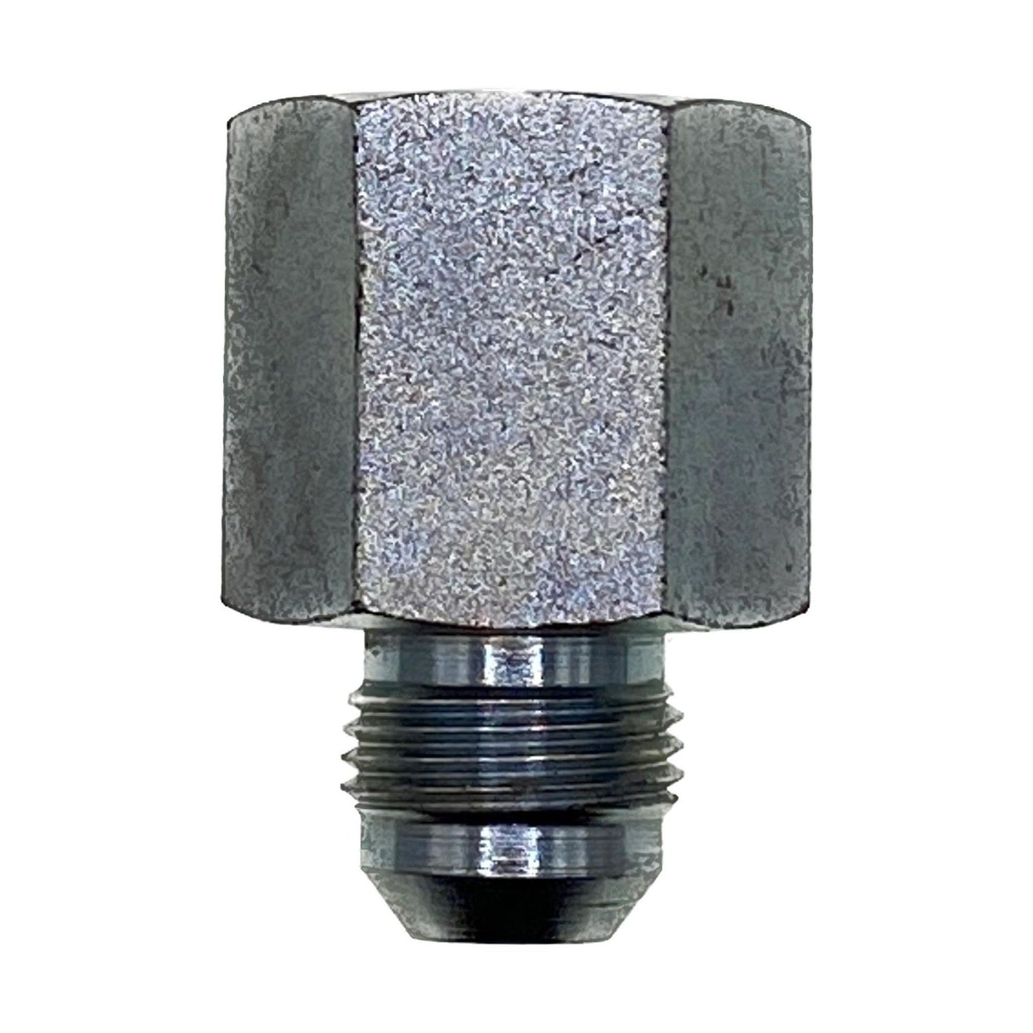 JIC Male x NPT Tapered Female Straight, Size: Adaptor - (07) 7/16" JIC Male x (02) 1/8" NPT Tapered Female - Straight