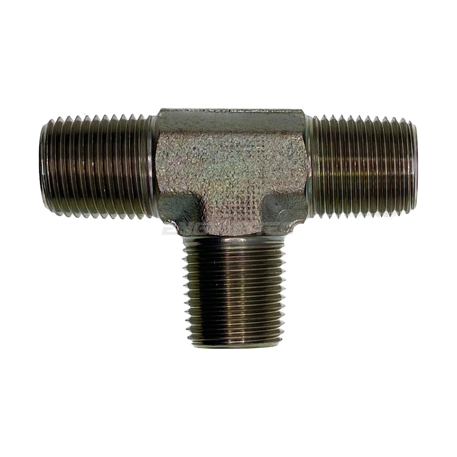 NPT Tapered Male Tee, Size: 1/4" NPTM Tee