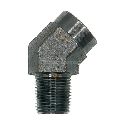 NPT Tapered Female x NPT Tapered Male 45° Compact