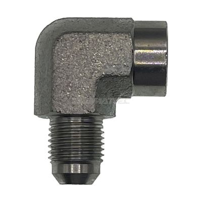 JIC Male x NPT Tapered Female 90° Compact
