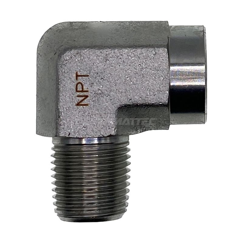 NPT Tapered Female x NPT Tapered Male 90° Compact NPT Tapered Female x NPT Tapered Male 90° Compact