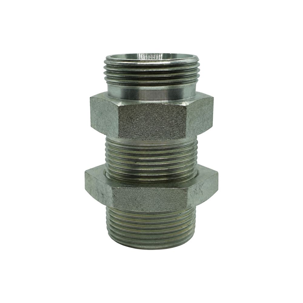 Metric Bulkhead Male x Metric Light Male Straight, Size: Bulkhead - M12 (6L) Metric Bulkhead Male x M12 (6L) Metric Light Male - Straight