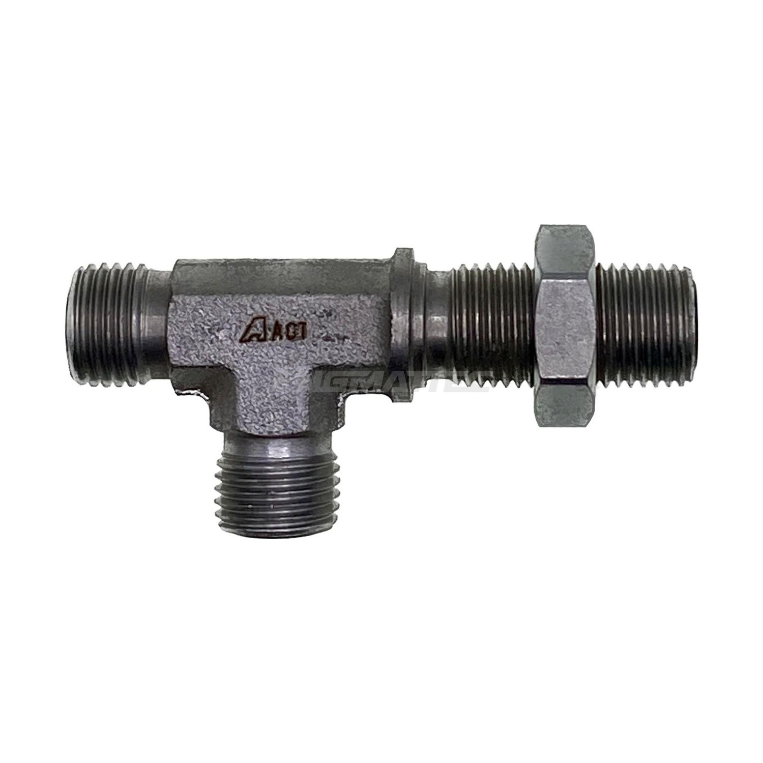 ORFS Male x ORFS Bulkhead Male Run Tee, Size: 9/16" ORFSM Bulkhead Run Tee