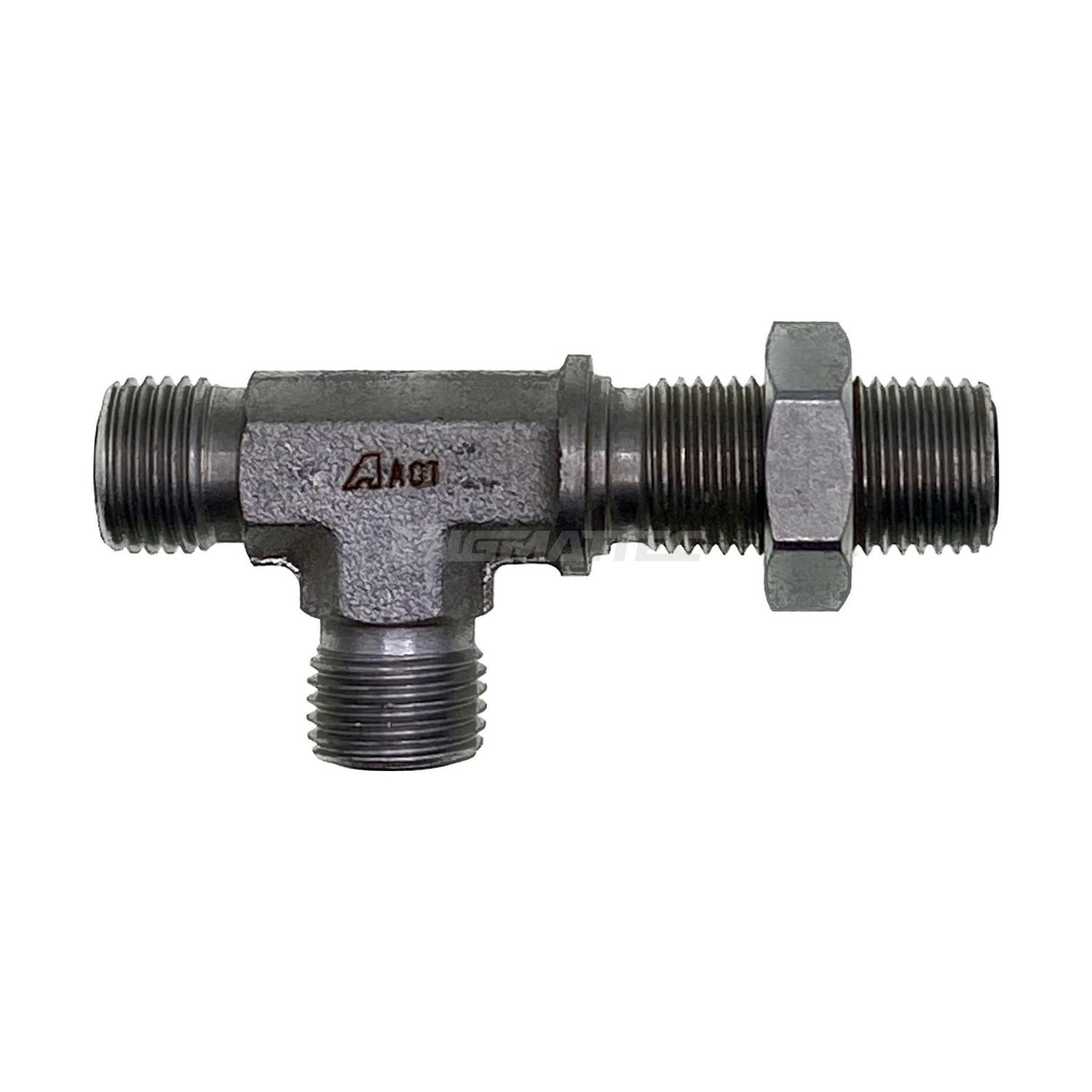 ORFS Male x ORFS Bulkhead Male Run Tee, Size: 9/16" ORFSM Bulkhead Run Tee