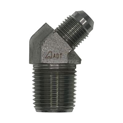 JIC Male x NPT Tapered Male 45° Compact JIC Male x NPT Tapered Male 45° Compact