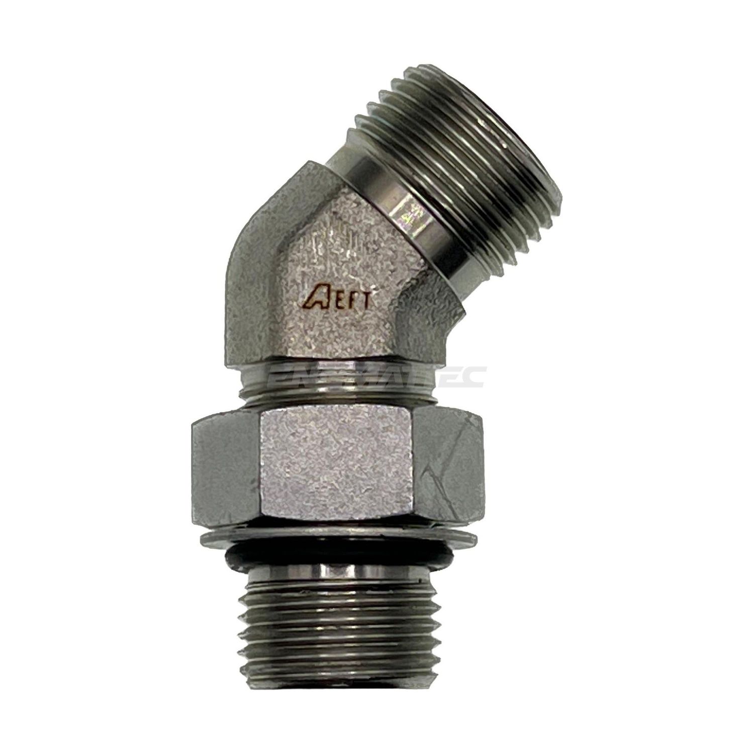 ORFS Male x UNO Male 45° Compact, Size: Adaptor - (09) 9/16" ORFS Male x (07) 7/16" UNO Male - 45° Compact