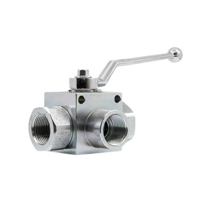 Taipan HPBV3 3-Way L-Port High Pressure Ball Valve - 1/4" (6.4 mm) to 1" (25.4 mm) BSPP