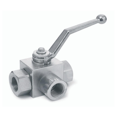 Stucchi GE3 and GB3 3-Way High Pressure Ball Valve - L-Port and T-Port - 1/4" (6.4 mm) to 2" (50.8 mm) BSPP
