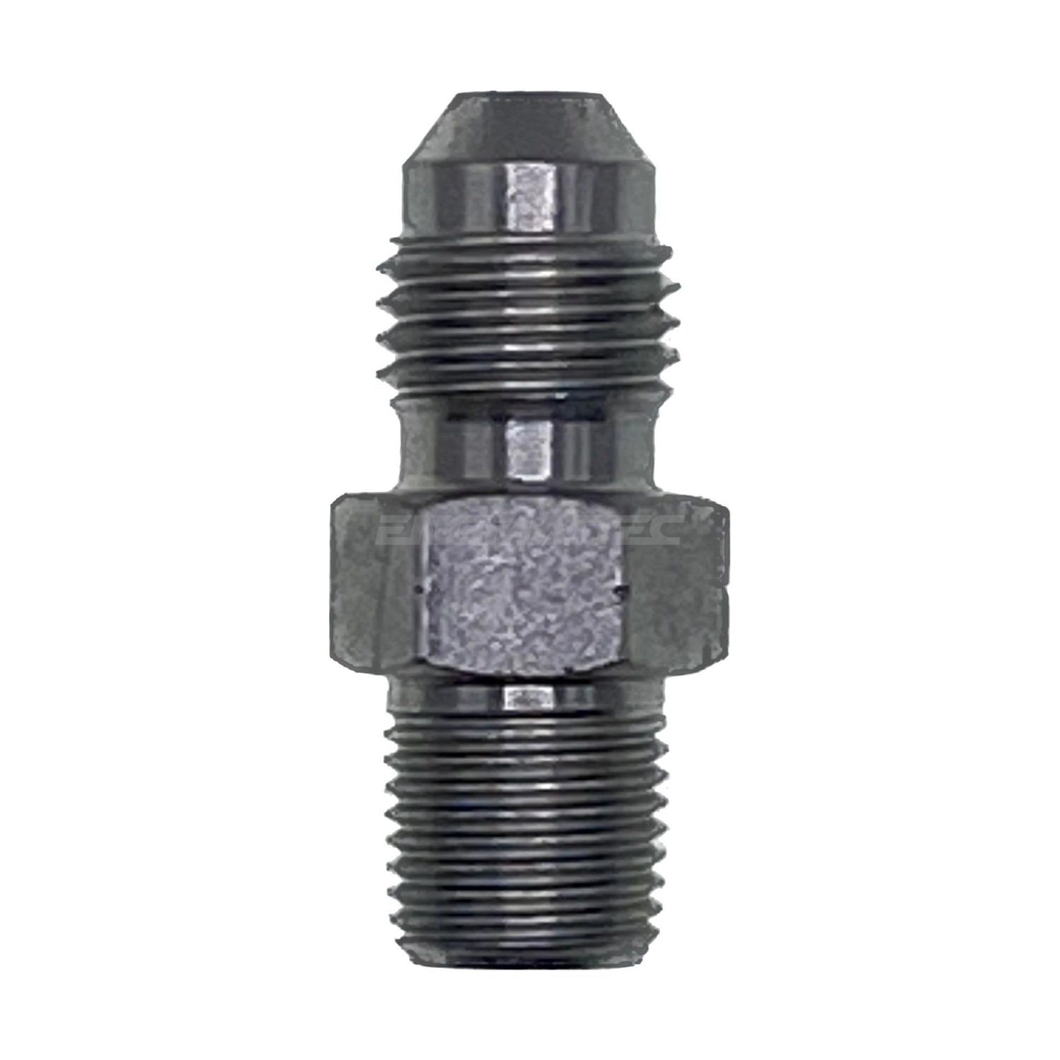 JIC Male x NPT Tapered Male Straight, Size: Adaptor - (06) 3/8" JIC Male x (04) 1/4" NPT Tapered Male - Straight