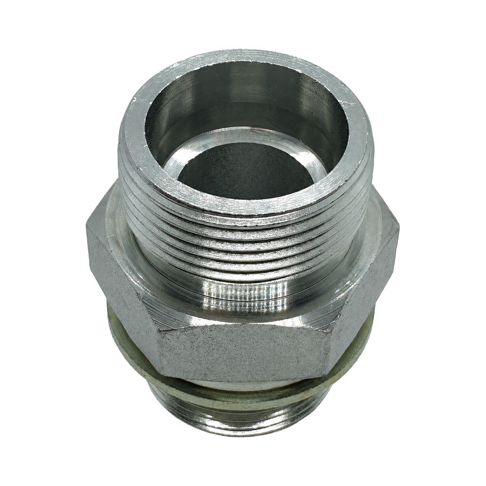 Metric Heavy Male x Metric Stud Male Straight, Size: Adaptor - M16 (8S) Metric Heavy Male x M14 (1.5mm) Metric Stud Male - Straight