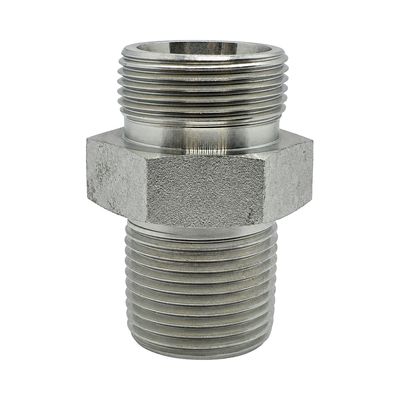 Metric Heavy Male x NPT Tapered Male Straight