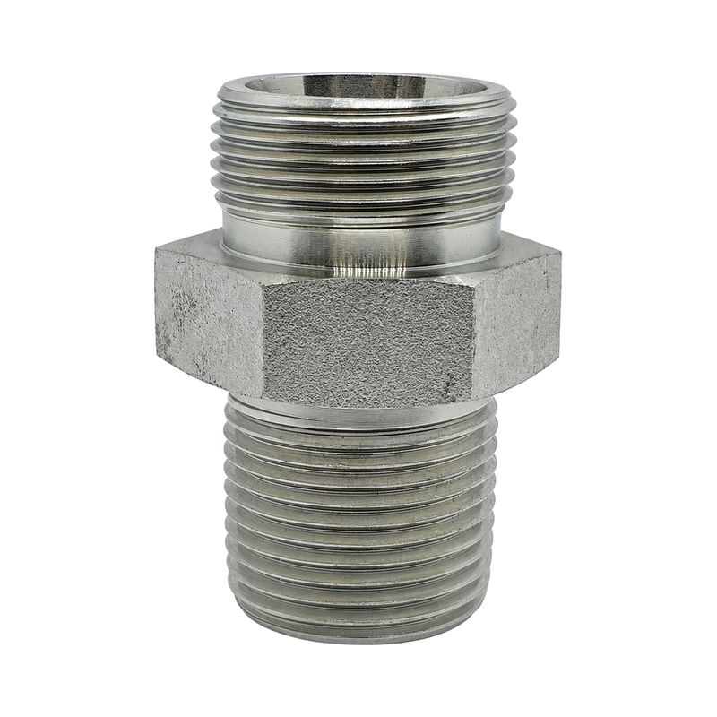 Metric Heavy Male x NPT Tapered Male Straight